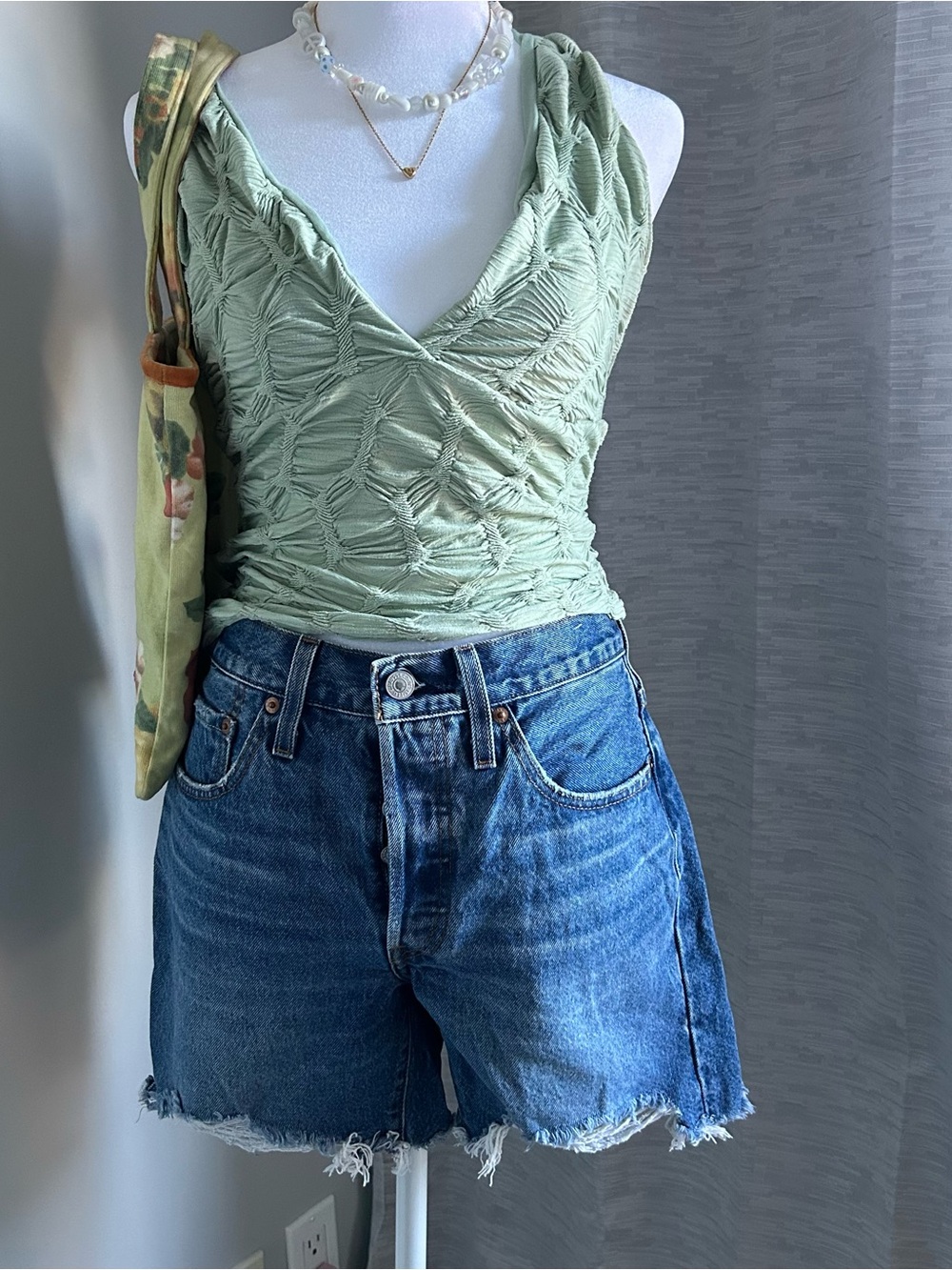 Light Green Halter Top See You Monday